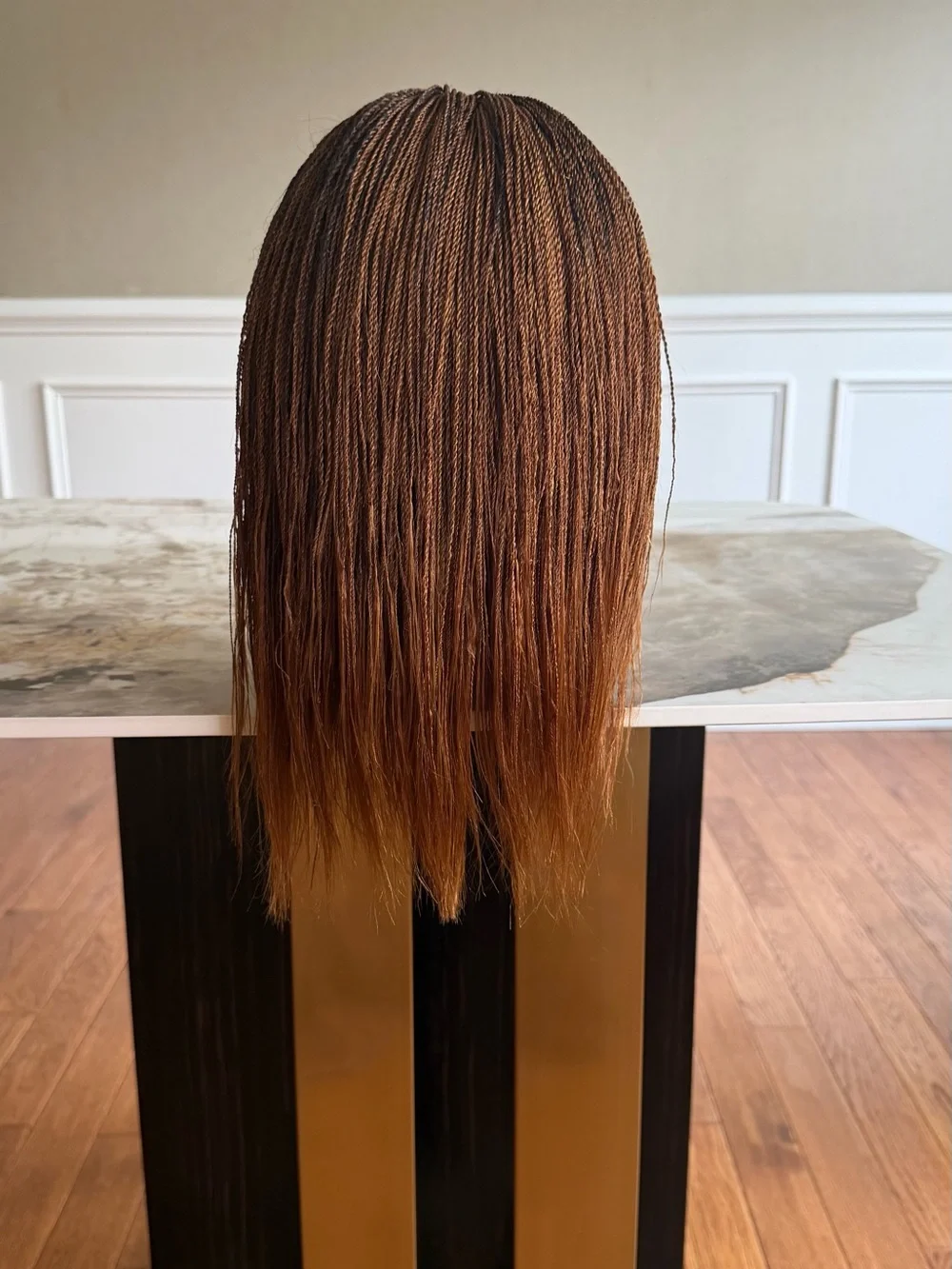 Braided Twist Wig - Brown Ombre Women Hair